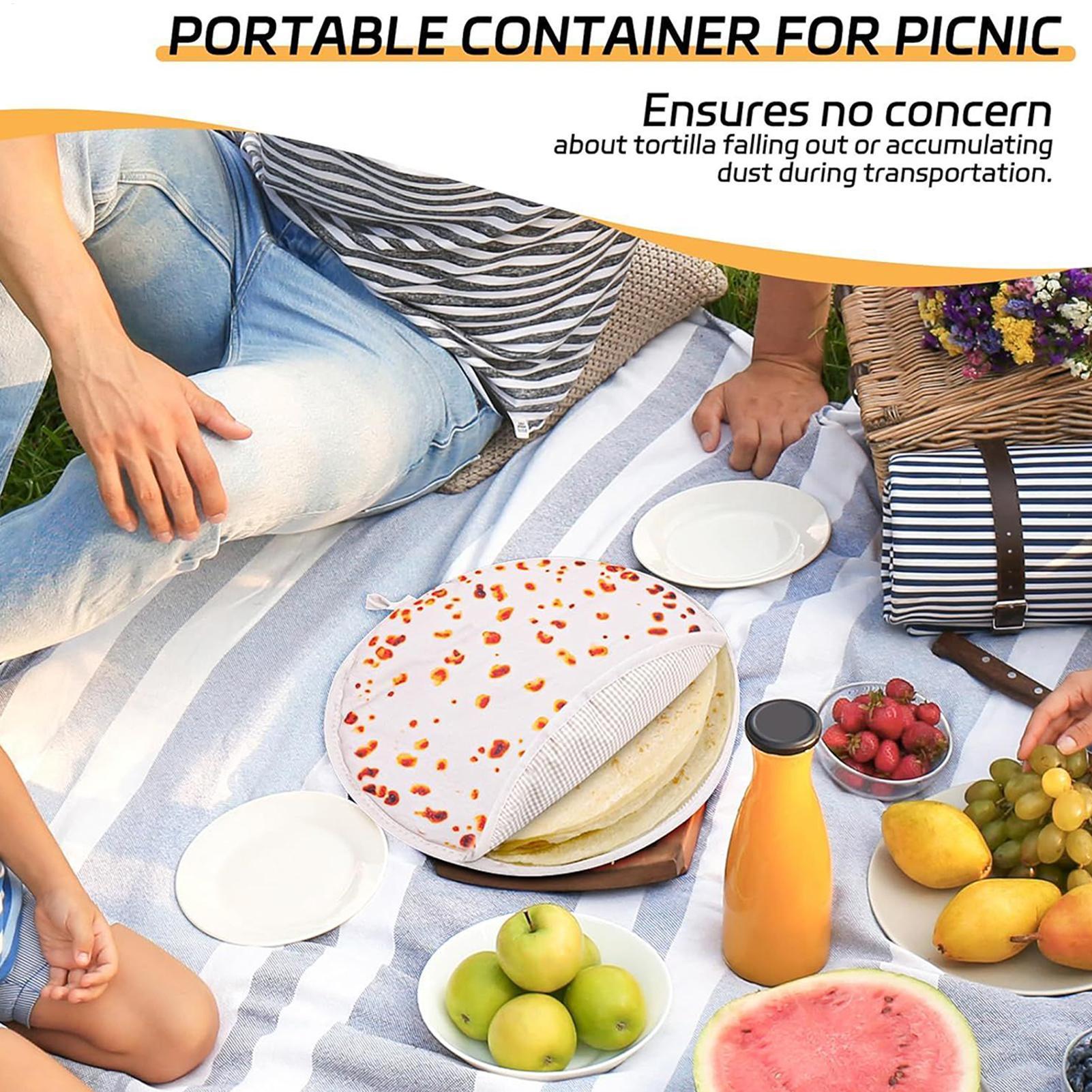 Tortilla Warmer Cloth - Термосумка для тортильи 30 см, портативная,
