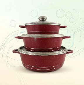 Home Cooking Set - Набор посуды JMZ: 6 предметов, гранитные