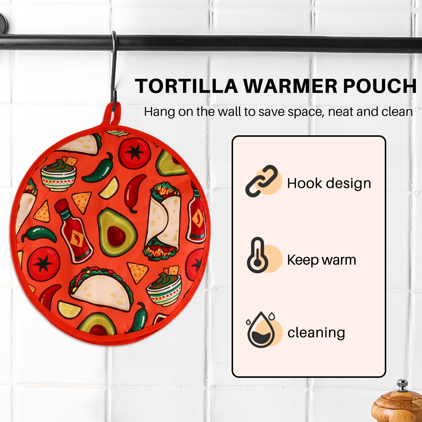 ABRE-12-дюймовая тканевая сумк – обзор и цена Tortilla Warmer Cloth