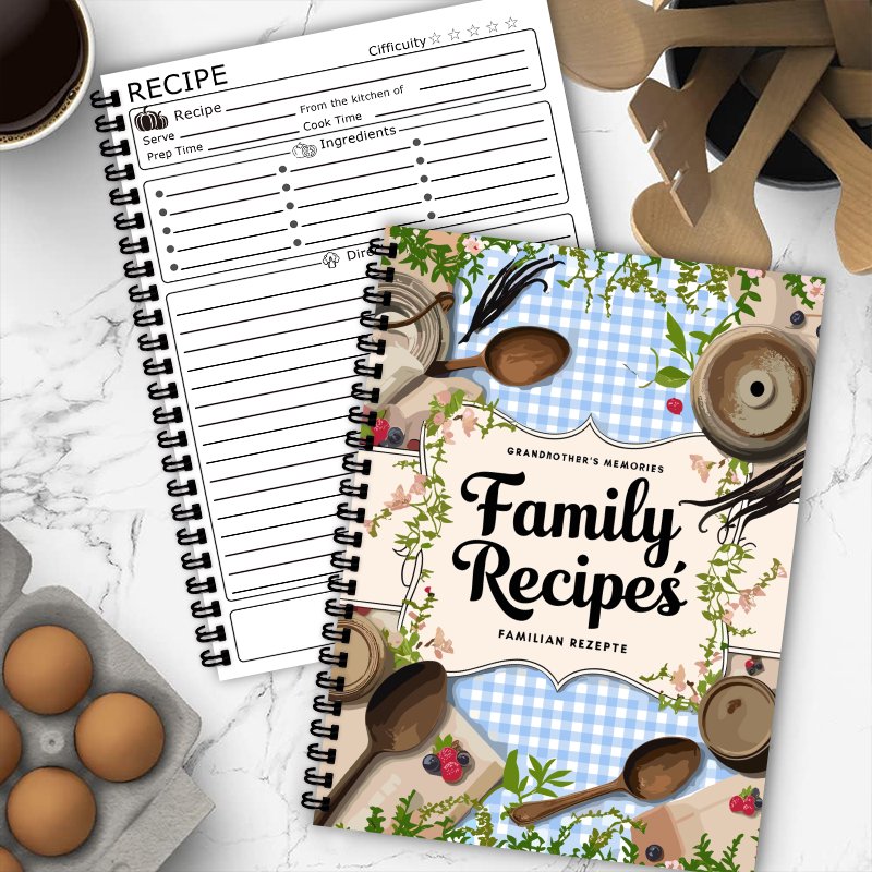 Книга рецептов формата А5, син – обзор и цена Home Cooking Book