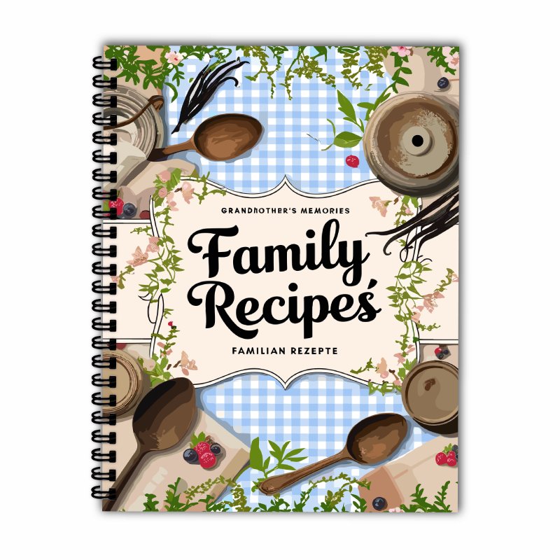 Книга рецептов формата А5, син – обзор и цена Home Cooking Book